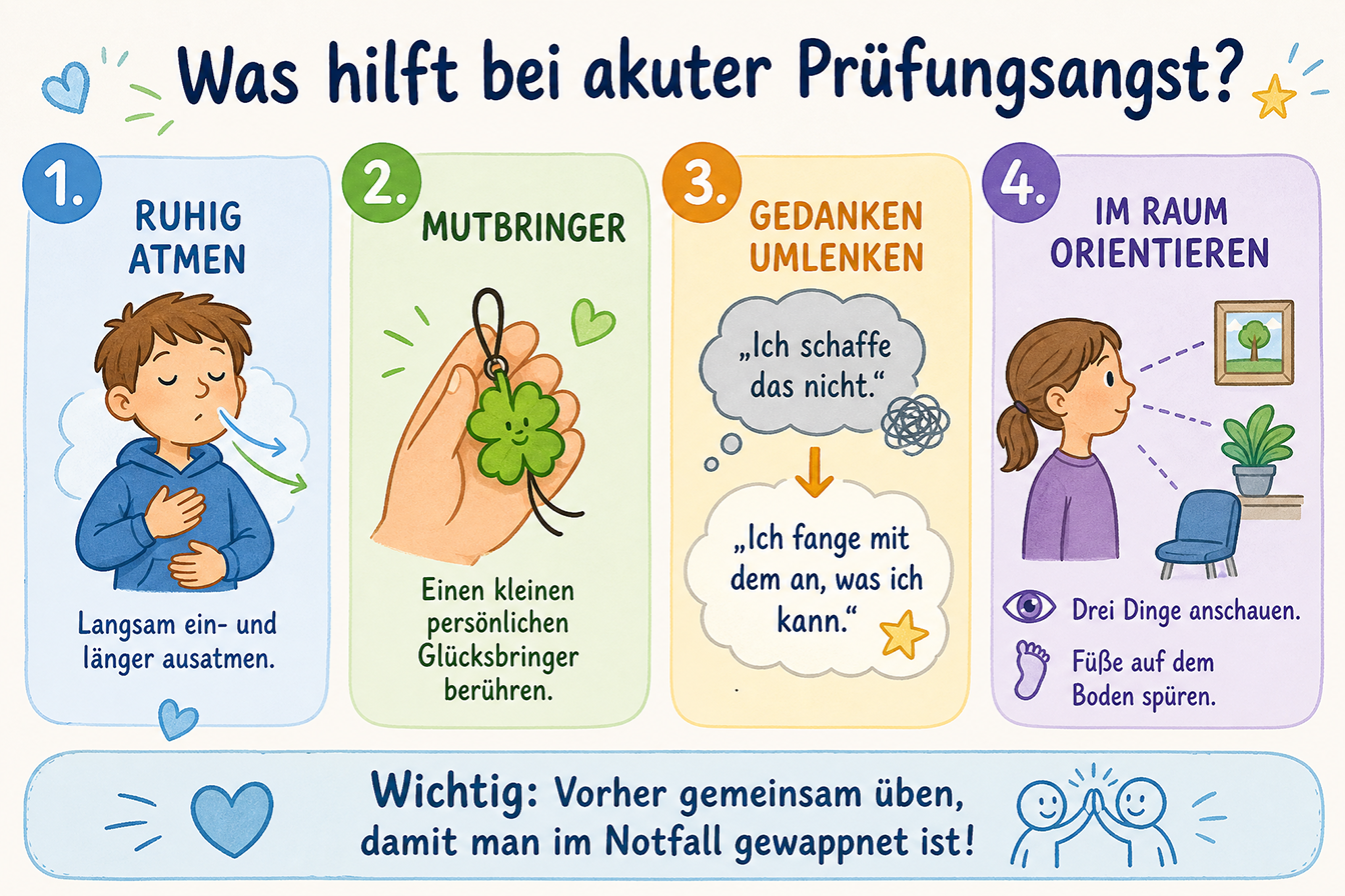 Strategien und Tipps für Schülerinnen und Schüler für den Umgang mit Prüfungsangst und Überforderung