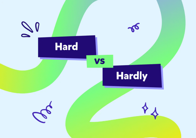 Hardly y Hard: entiende la diferencia en inglés de forma clara