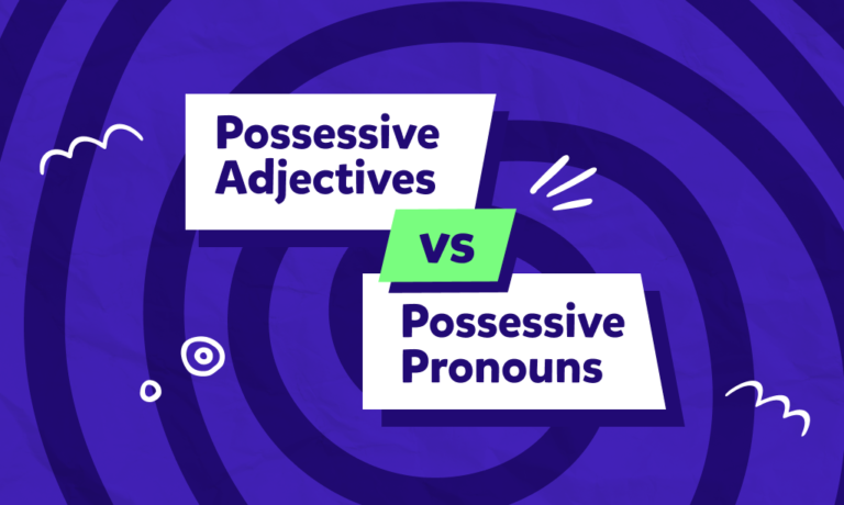 מה ההבדל בין Possessive Adjectives vs. Possessive Pronouns?