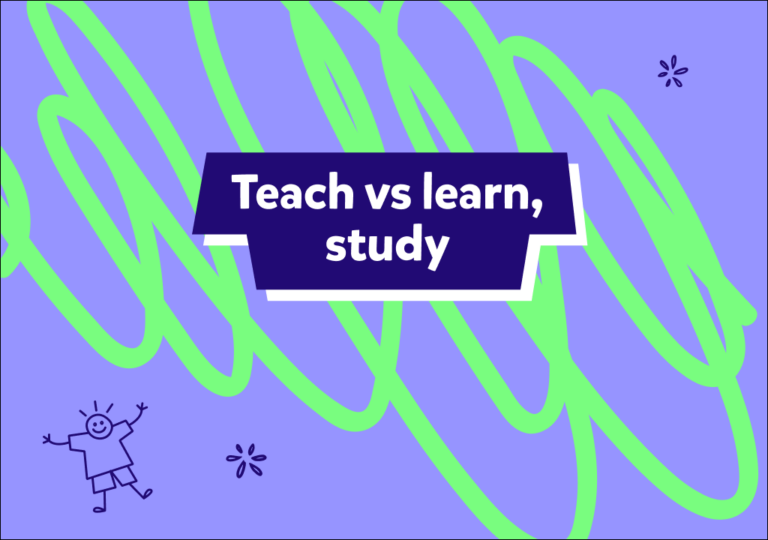 Uczyć po angielsku, czyli różnice między learn, teach i study