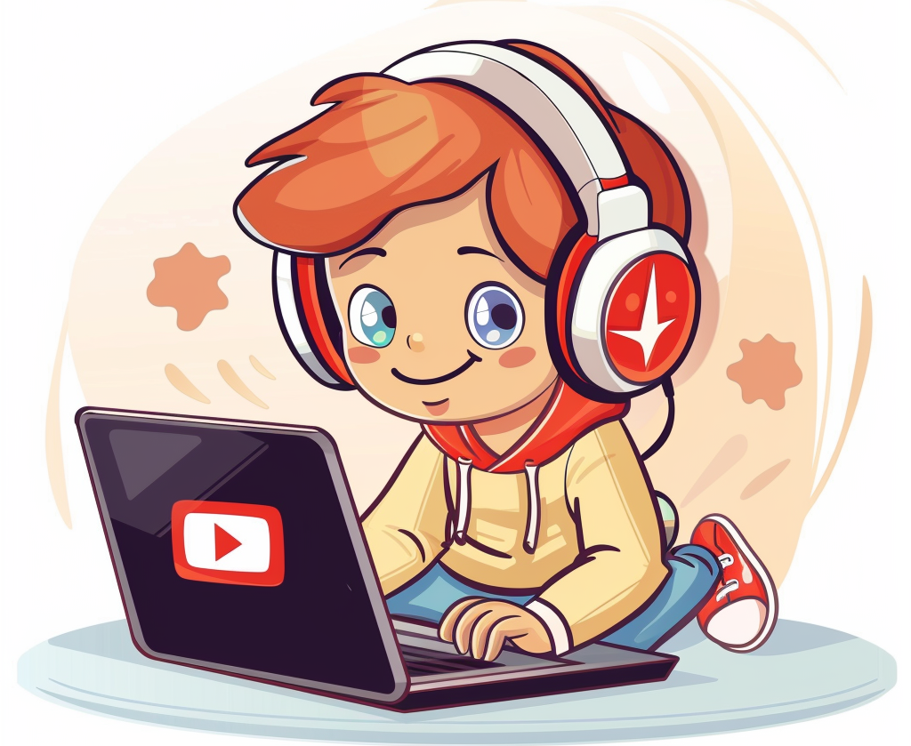 Copil pe YouTube